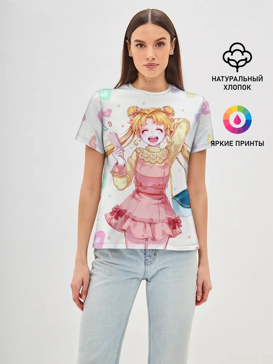 Женская базовая футболка / SAILOR MOON