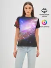 Женская базовая футболка / Космическая спираль