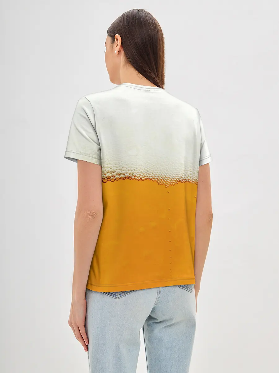 Женская базовая футболка / Я ПИВО!