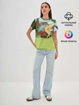 Женская базовая футболка / Крутые Бобры | Angry Beavers