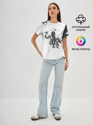 Женская базовая футболка / Ктулху | Cthulhu