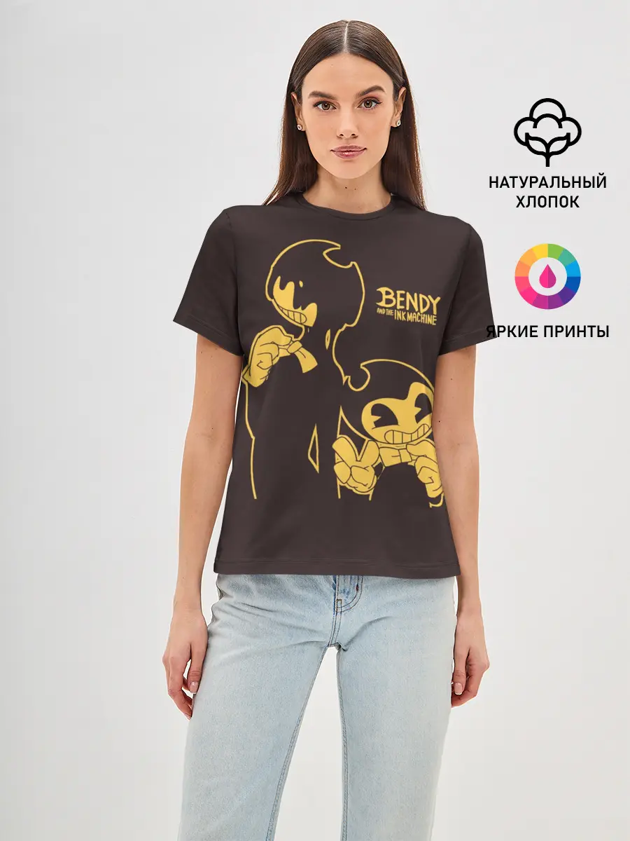 Женская базовая футболка / Bendy and the ink machine