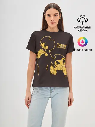 Женская базовая футболка / Bendy and the ink machine
