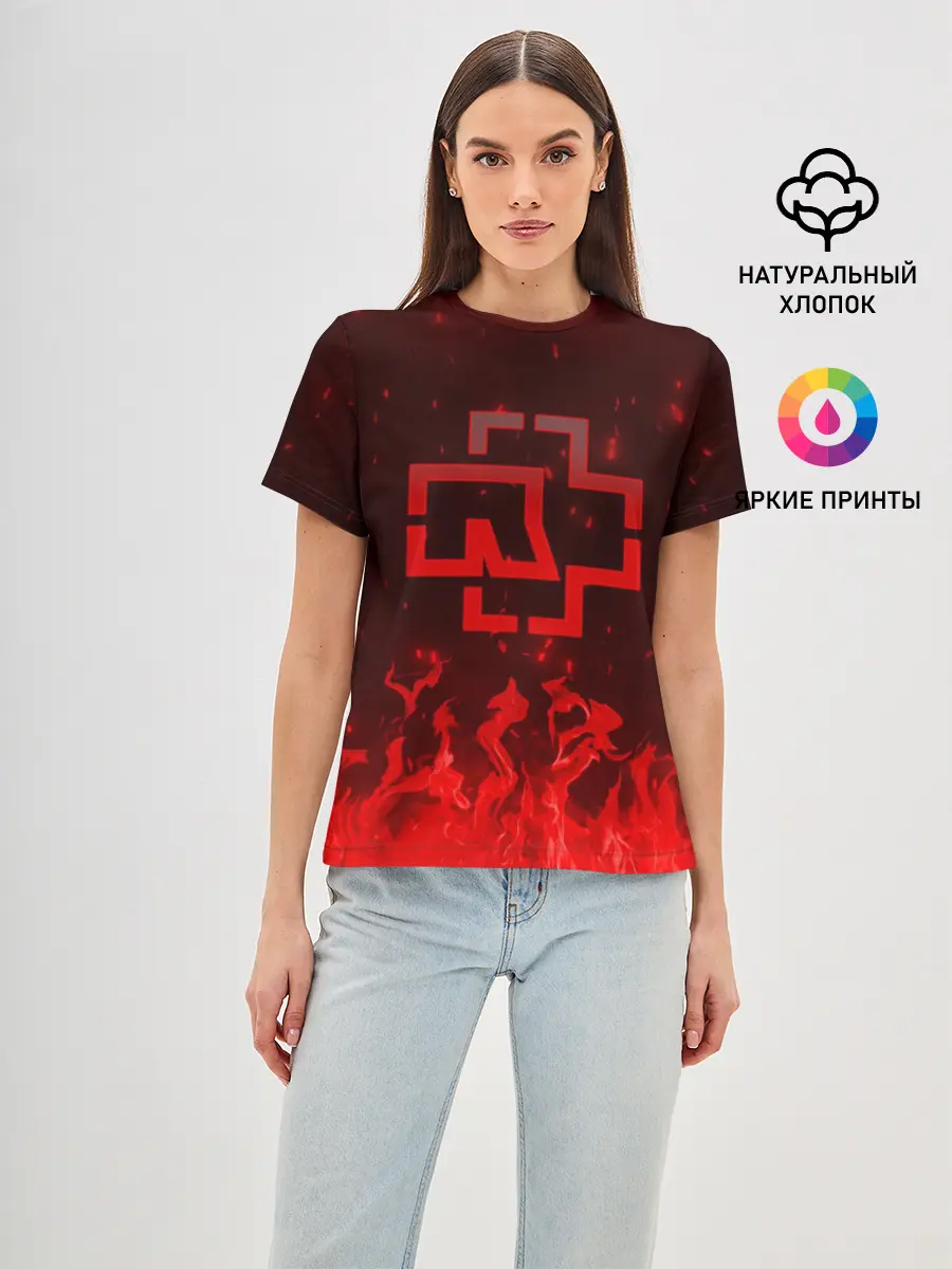 Женская базовая футболка / Rammstein