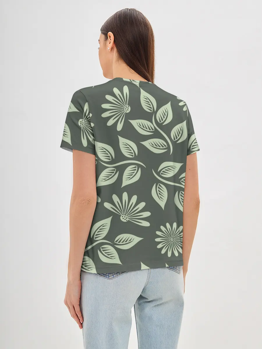 Женская базовая футболка / Цветы