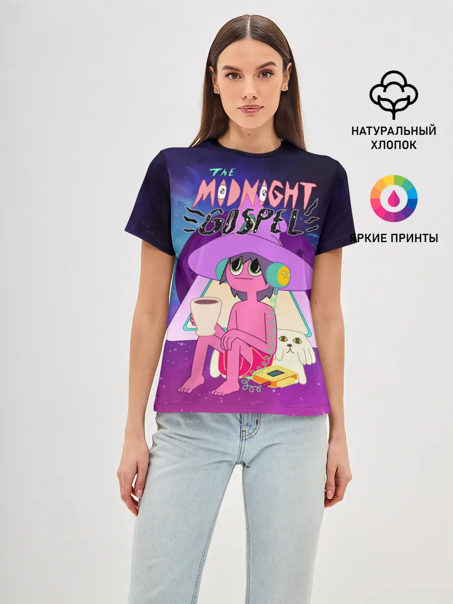 Женская базовая футболка / The Midnight Gospel