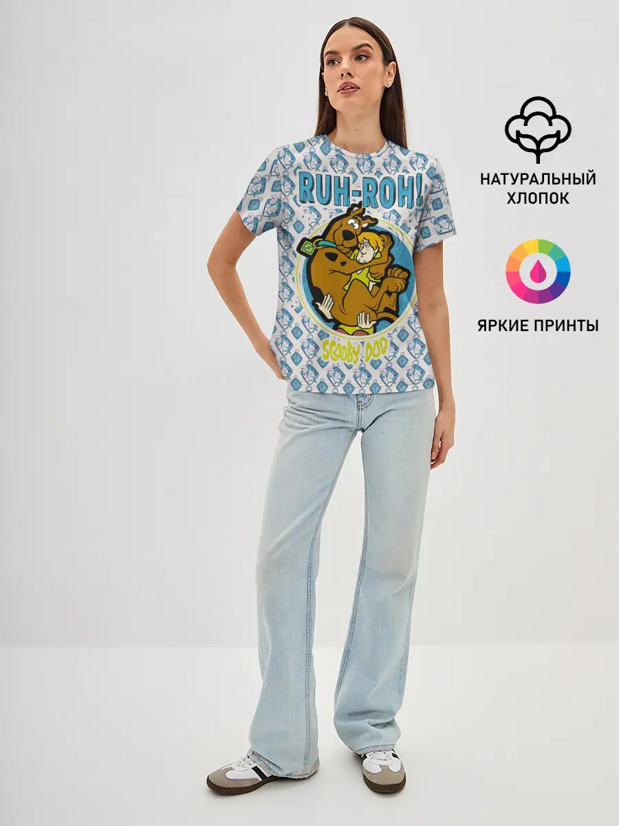 Женская базовая футболка / Ruh-Roh!