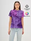Женская базовая футболка / фиолетовый китай