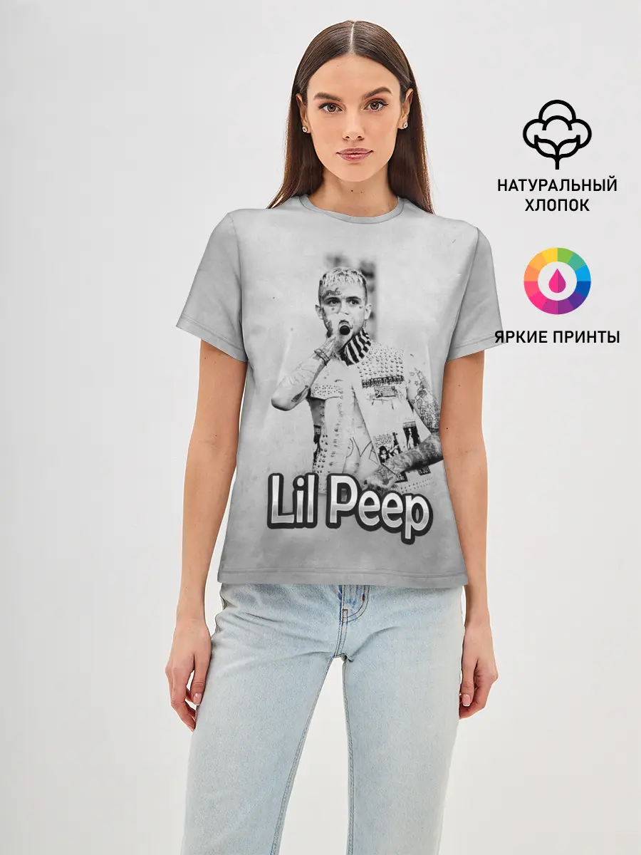 Женская базовая футболка / Lil Peep