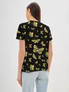 Женская базовая футболка / Golden Butterfly pattern