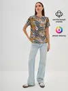 Женская базовая футболка / Тигры и зебры