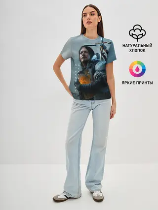 Женская базовая футболка / Death Stranding