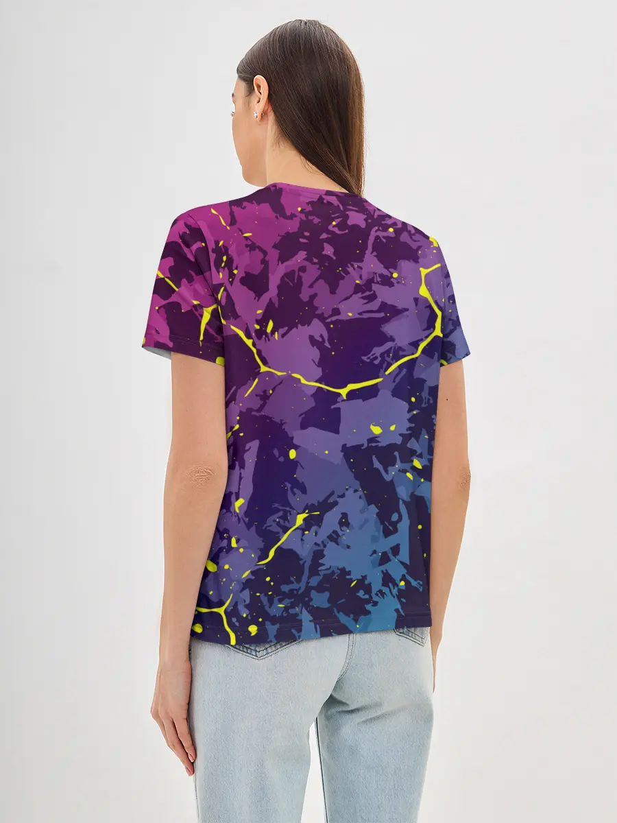 Женская базовая футболка / НЕОНОВЫЙ ТИГР / NEON TIGER