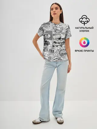 Женская базовая футболка / COMICS ART