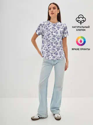 Женская базовая футболка / Узор