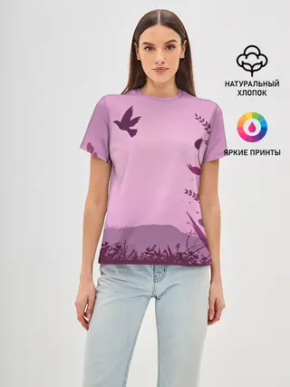 Женская базовая футболка / Природа