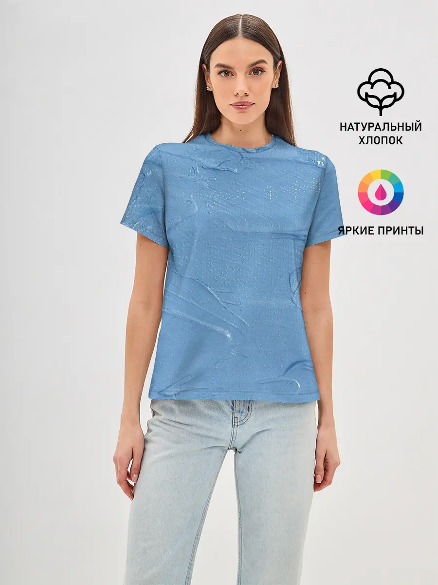 Женская базовая футболка / Свежая краска