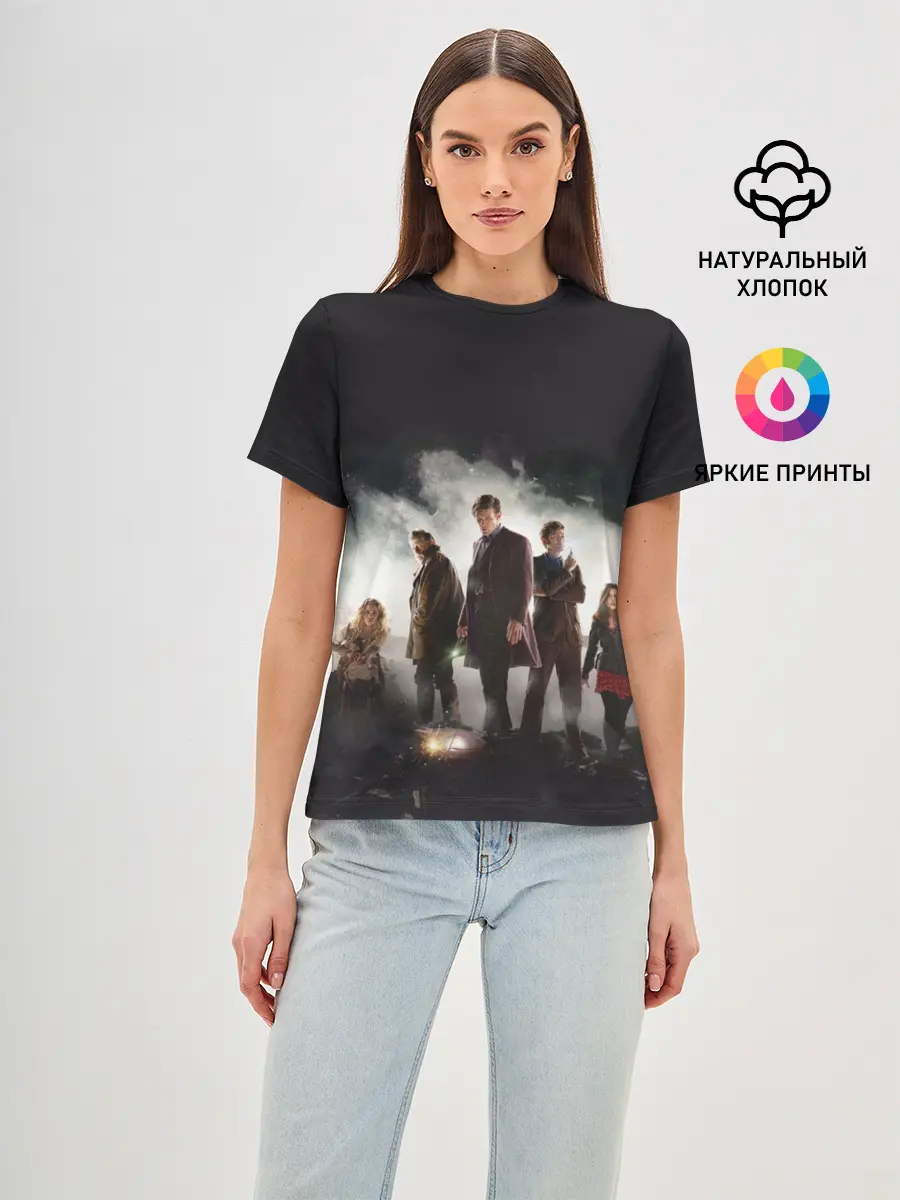 Женская базовая футболка / Doctor Who