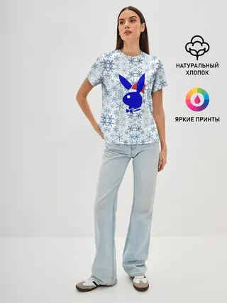 Женская базовая футболка / PLAYBOY - NEW YEAR