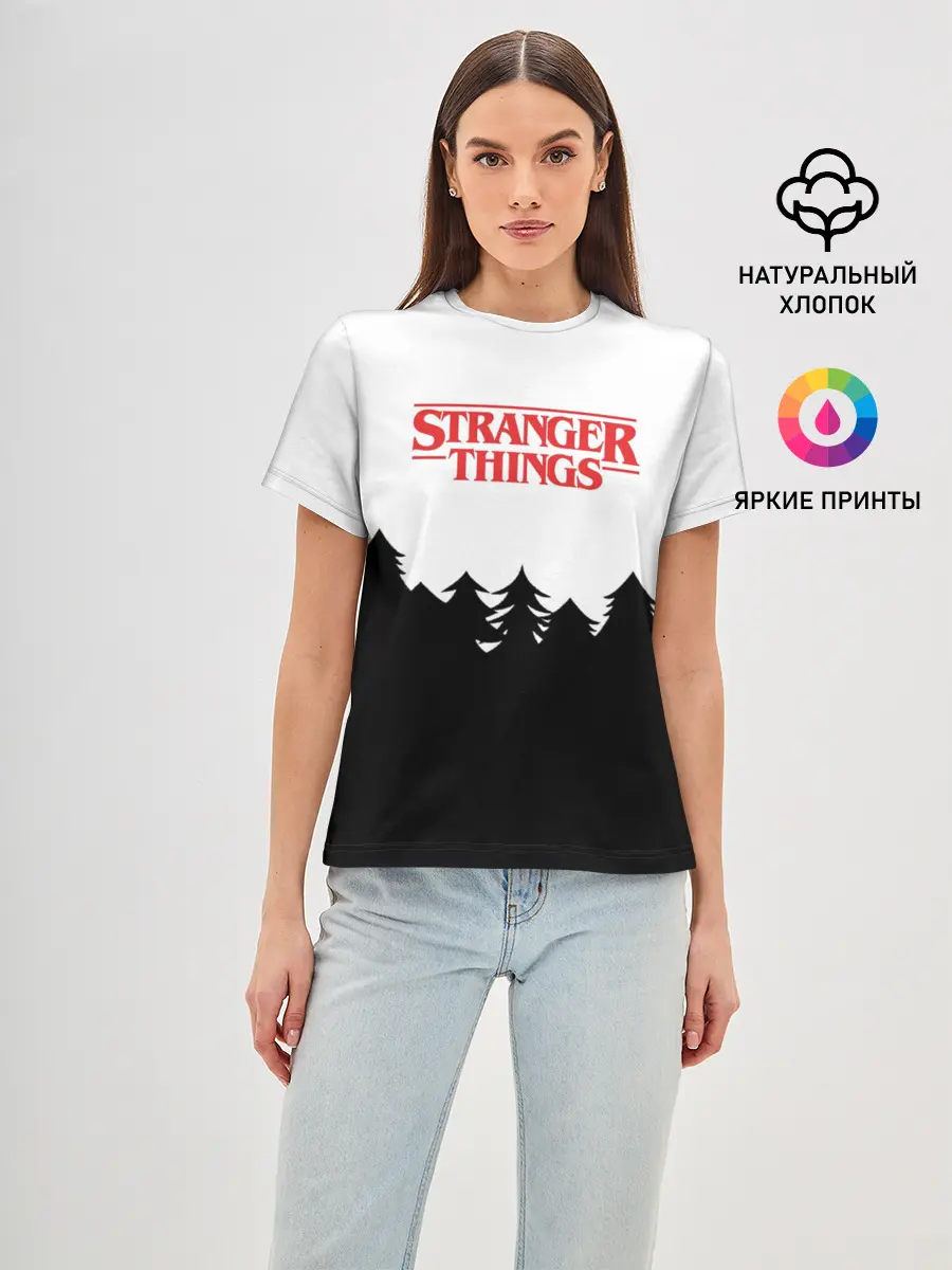Женская базовая футболка / STRANGER THINGS