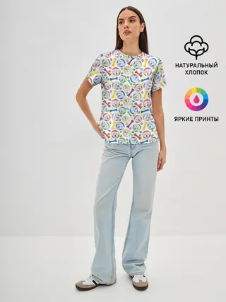 Женская базовая футболка / Мальтийская Болонка