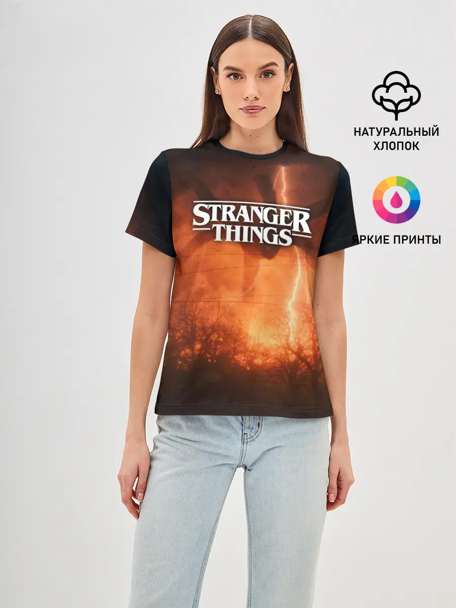 Женская базовая футболка / STRANGER THINGS