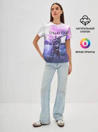 Женская базовая футболка / S.T.A.L.K.E.R. 2 | С.Т.А.Л.К.Е.Р. 2