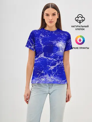 Женская базовая футболка / Морские волны!