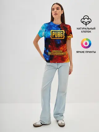Женская базовая футболка / PUBG