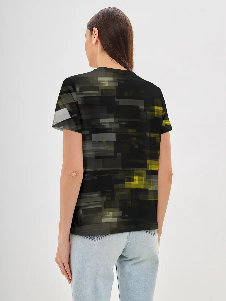 Женская базовая футболка / MILITECH камуфляж Cyberpunk 2077