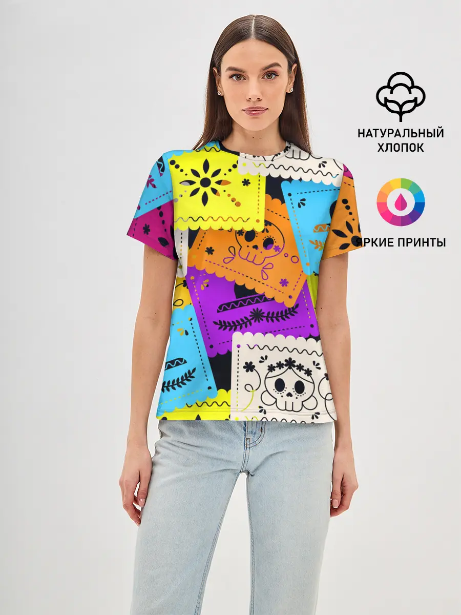 Женская базовая футболка / Color pattern