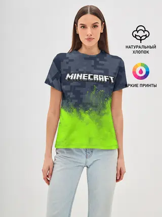 Женская базовая футболка / MINECRAFT / МАЙНКРАФТ