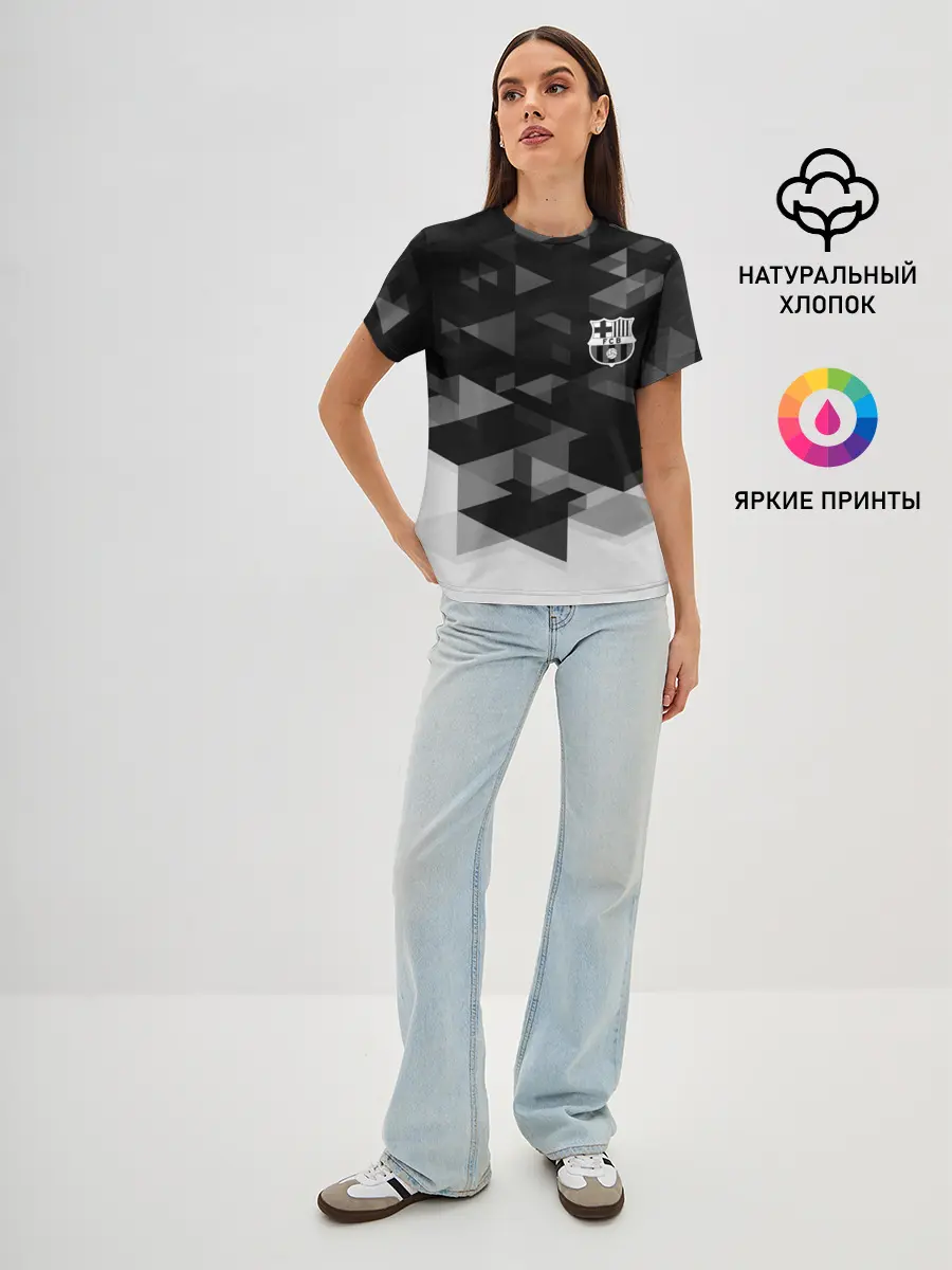 Женская базовая футболка / Barcelona Geometry Sport