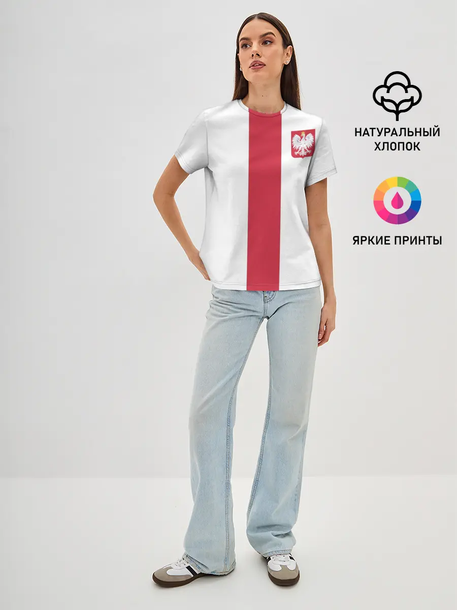Женская базовая футболка / Сборная Польша