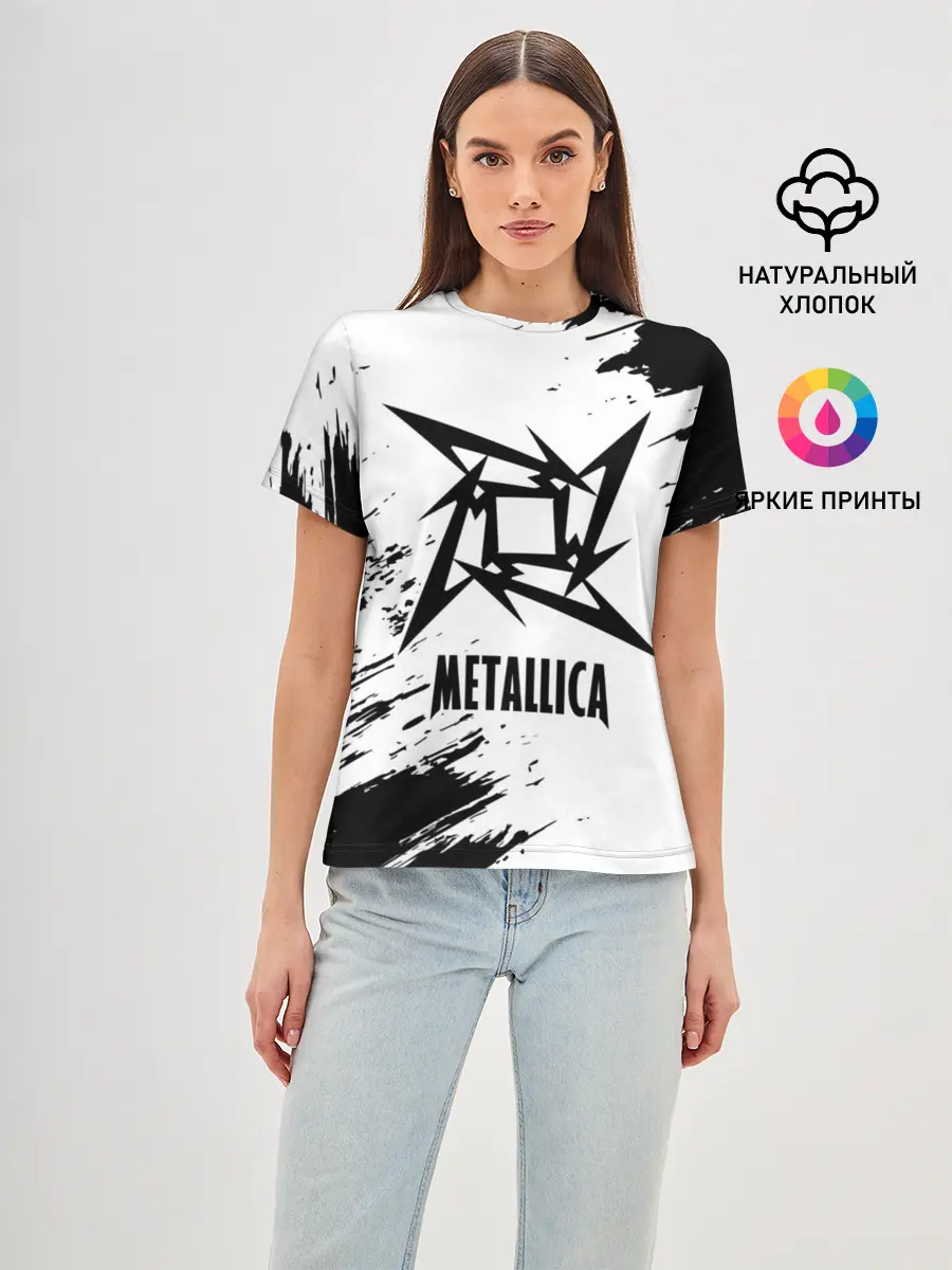 Женская базовая футболка / METALLICA / МЕТАЛЛИКА