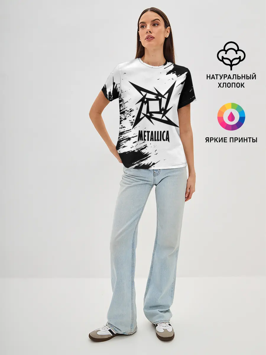 Женская базовая футболка / METALLICA / МЕТАЛЛИКА