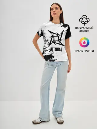 Женская базовая футболка / METALLICA / МЕТАЛЛИКА