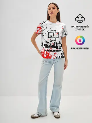 Женская базовая футболка / RAMMSTEIN