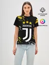 Женская базовая футболка / JUVENTUS / ЮВЕНТУС / КРАСКА