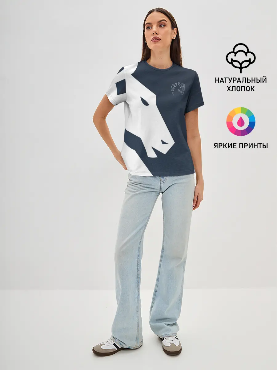 Женская базовая футболка / cs:go - Liquid team