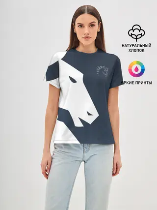 Женская базовая футболка / cs:go - Liquid team