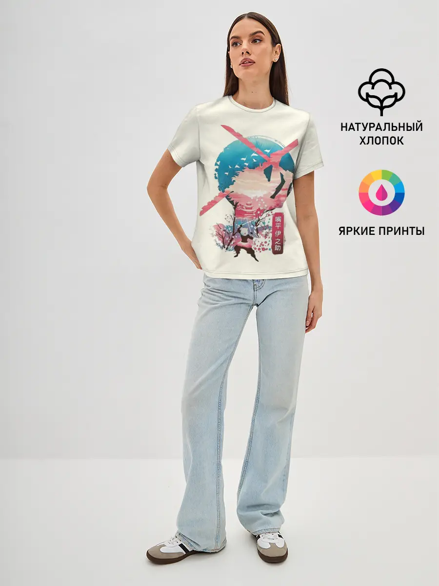 Женская базовая футболка / Demon Slayer