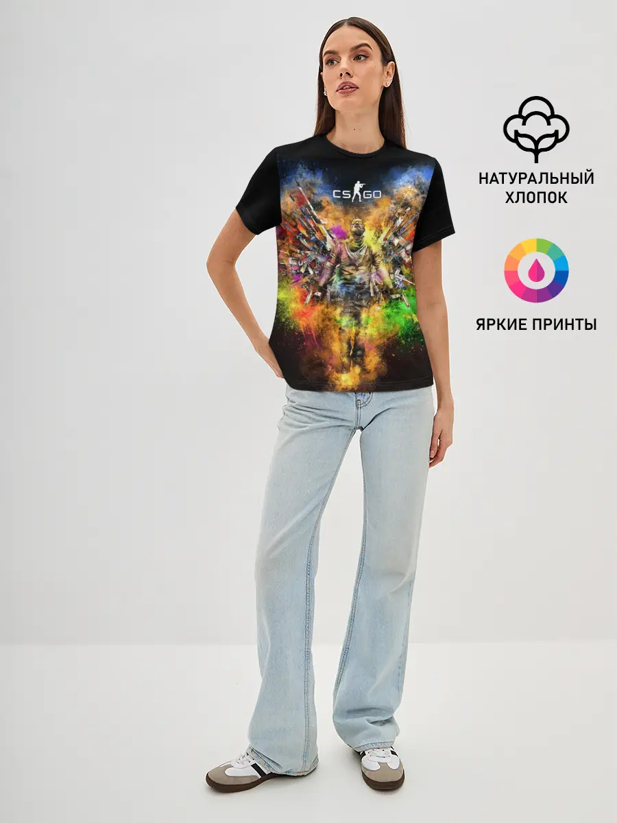 Женская базовая футболка / CS GO