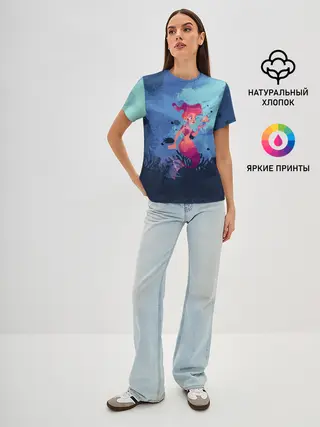 Женская базовая футболка / Mermaid | Русалочка