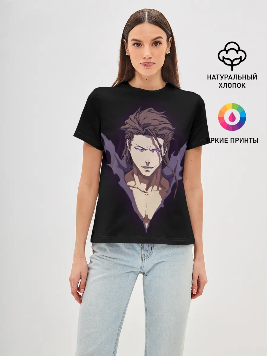 Женская базовая футболка / Блич герой