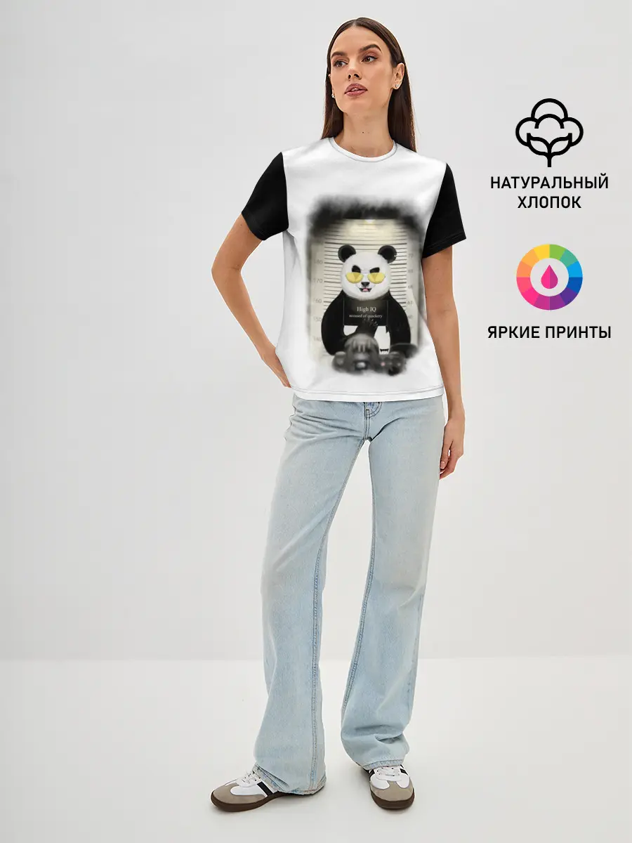 Женская базовая футболка / Yami: hight IQ 3D