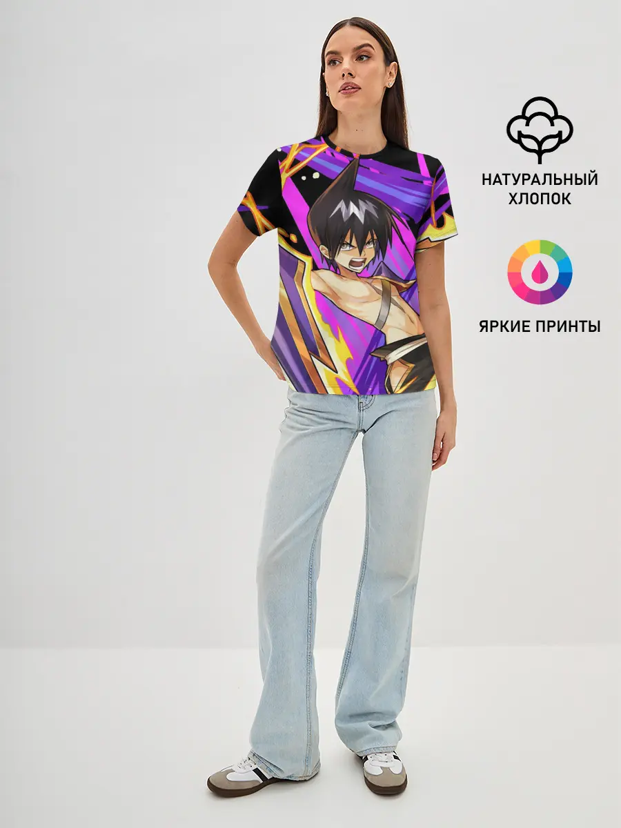 Женская базовая футболка / Шаман Кинг