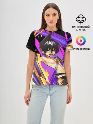 Женская базовая футболка / Шаман Кинг