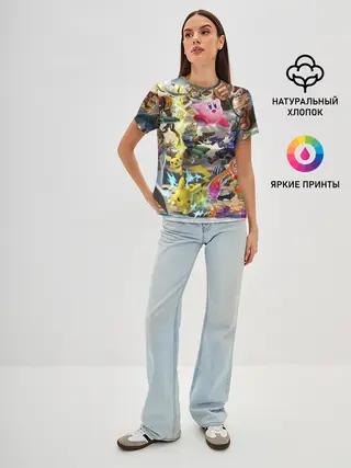 Женская базовая футболка / Super Smash World