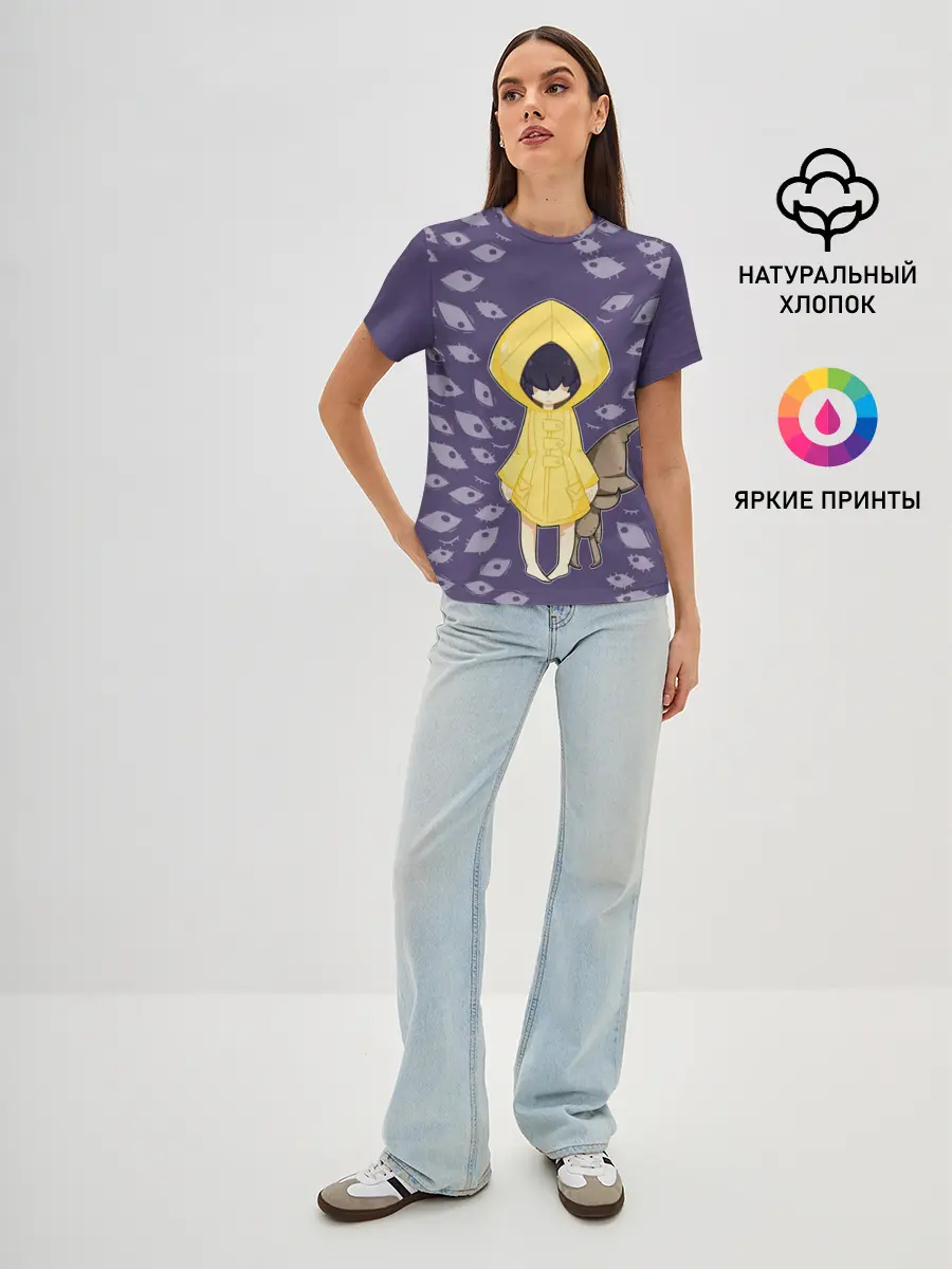 Женская базовая футболка / Little Nightmares Глаза